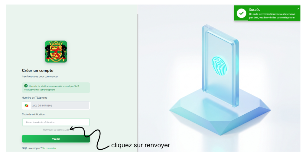 renvoyer le code